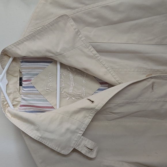 Vintage Ensign London Cream Coat Jacket - Picture 9 of 11